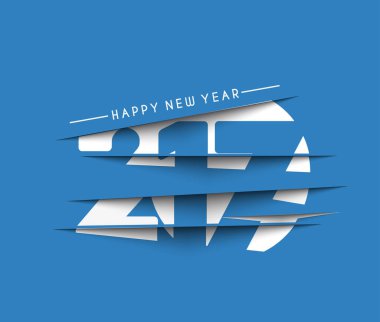 Mutlu yeni yıl 2017 tatil vektör