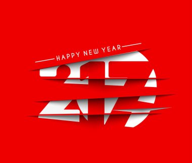 Mutlu yeni yıl 2017 tatil vektör