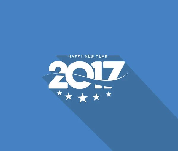 Šťastný nový rok 2017 Holiday vektor — Stockový vektor