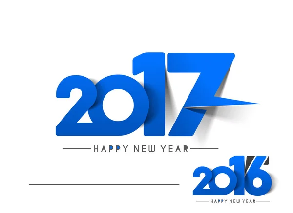 Szczęśliwego nowego roku 2017 Holiday tekst wektor — Wektor stockowy