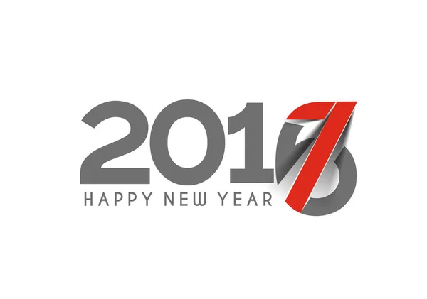 Boldog új évet 2017 Holiday szöveg vektor — Stock Vector