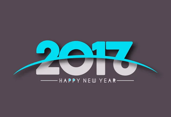 Bonne année 2017 Holiday Text Vector — Image vectorielle