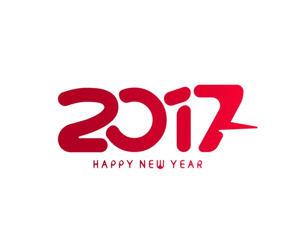 Feliz Ano Novo 2017 Holiday Vector — Vetor de Stock