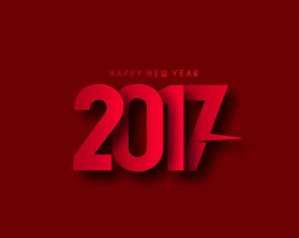 Felice anno nuovo 2017 Holiday Vector — Vettoriale Stock