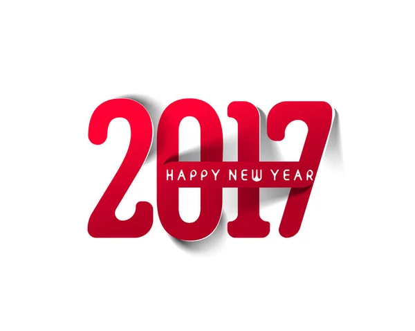 Ευτυχισμένο το νέο έτος 2017 διάνυσμα Ενοικιαζόμενα — Διανυσματικό Αρχείο