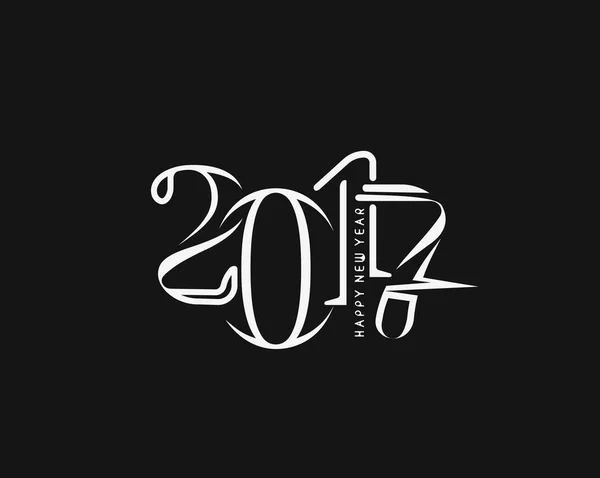Ευτυχισμένο το νέο έτος 2017 διάνυσμα Ενοικιαζόμενα — Διανυσματικό Αρχείο