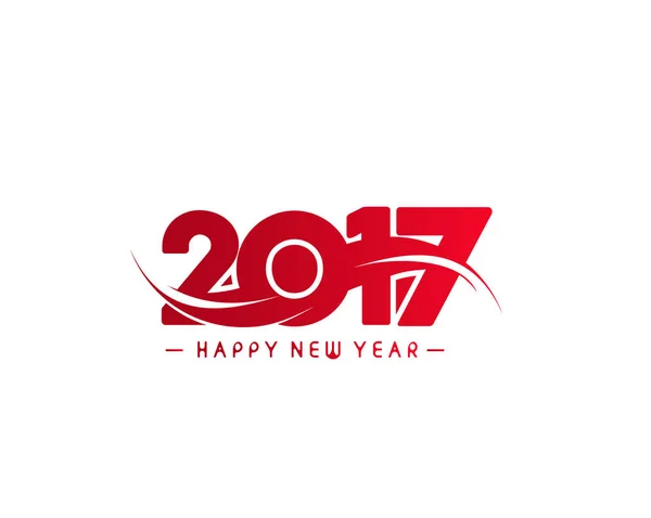 Szczęśliwego nowego roku 2017 wakacje wektor — Wektor stockowy