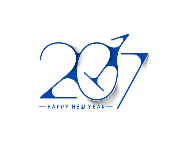 新年あけましておめでとうございます 2017 - 新年休日デザイン要素 — ストックベクタ