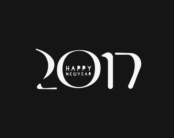 Bonne année 2017 - Nouvel An Éléments de conception de vacances — Image vectorielle