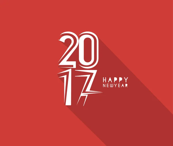 Felice anno nuovo 2017 - Elementi di design per le vacanze di Capodanno — Vettoriale Stock