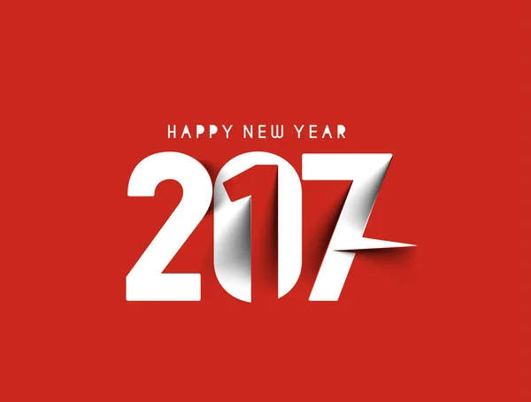 Bonne année 2017 - Nouvel An Éléments de conception de vacances — Image vectorielle