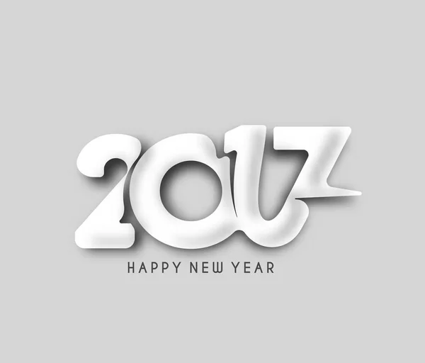 Feliz Ano Novo 2017 Design de Texto — Vetor de Stock