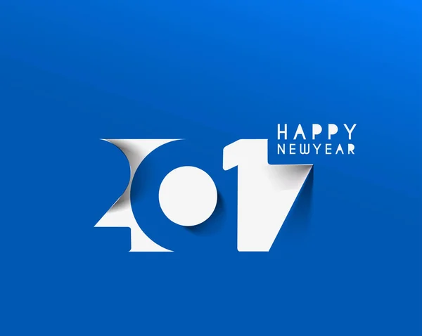 Frohes neues Jahr 2017 Textgestaltung — Stockvektor