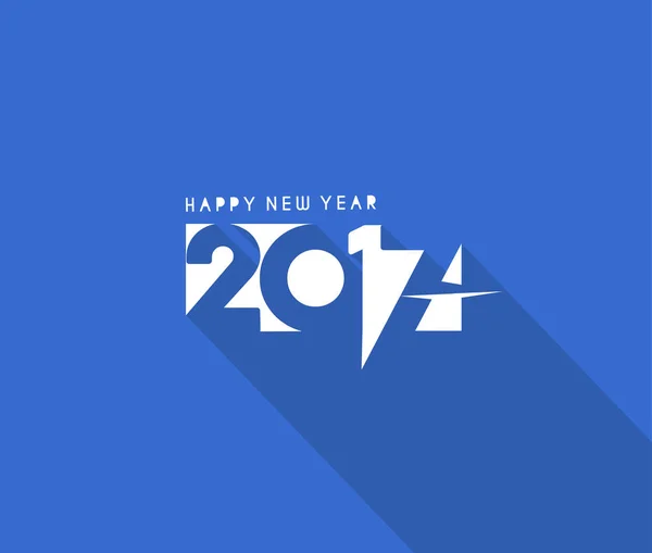 Feliz año nuevo 2017, ilustración vectorial — Archivo Imágenes Vectoriales