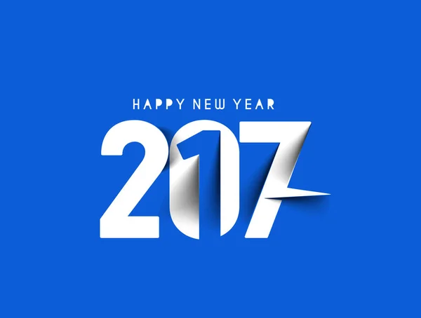Mutlu yeni yıl 2017, vektör çizim — Stok Vektör