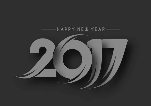 Happy new year 2017, Vector illustration — Stock Vector