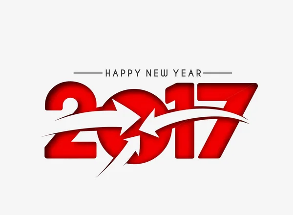 Szczęśliwego nowego roku 2017, ilustracji wektorowych — Wektor stockowy