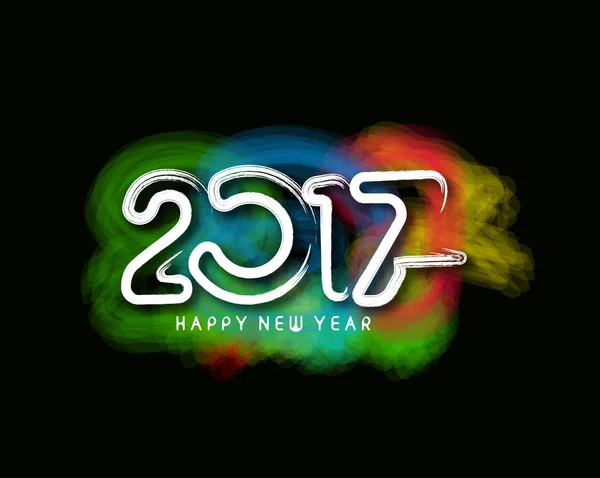 Happy new year 2017, Vector illustration — Stock Vector