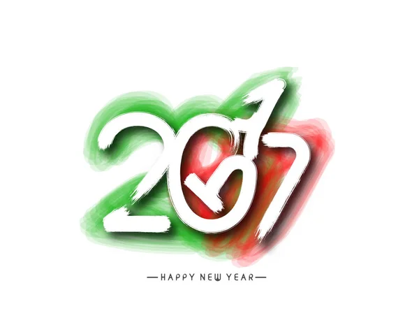 Happy new year 2017, Vector illustration — Stock Vector