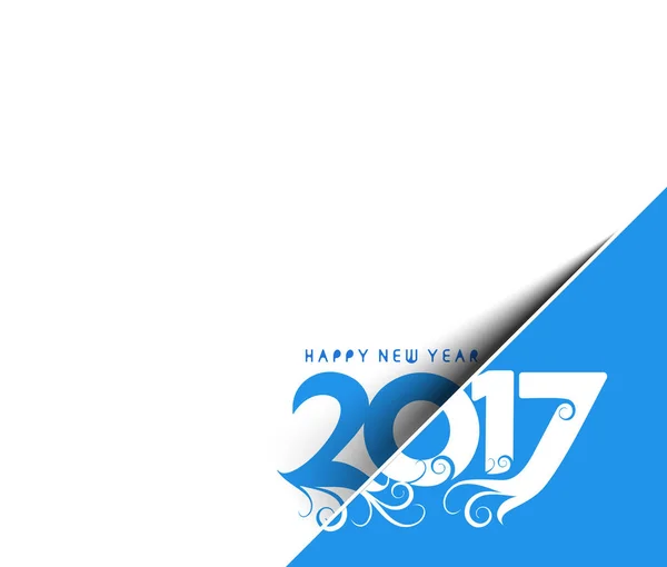 幸せな新年、2017 年ベクトル図 — ストックベクタ