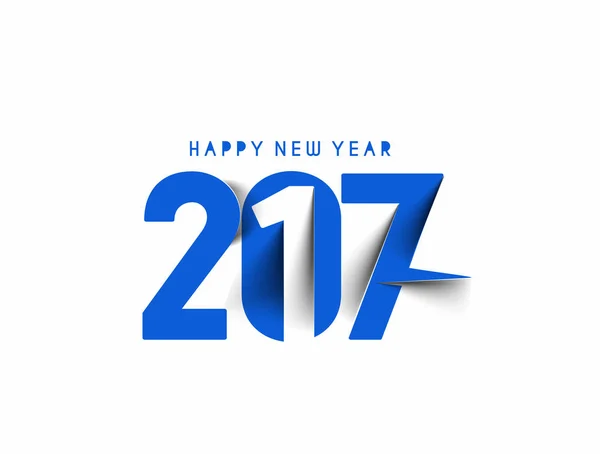 Feliz año nuevo 2017, ilustración vectorial — Archivo Imágenes Vectoriales