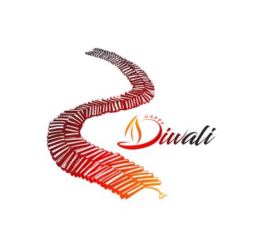 Diwali kraker, elle çizilmiş kroki vektör çizim.