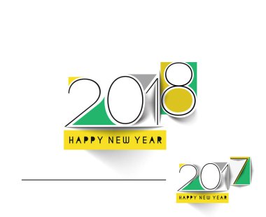 Mutlu yeni yıl 2017 ve 2018 metin Tasarla