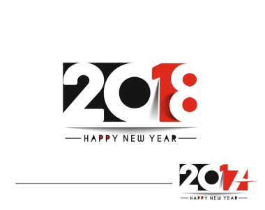 Mutlu yeni yıl 2017 ve 2018 metin Tasarla