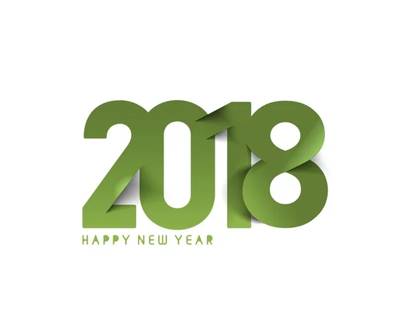 Happy New Year 2018 tekstontwerp. — Stockvector