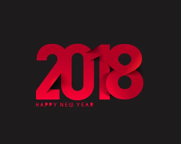Bonne année 2018 conception de texte . — Image vectorielle