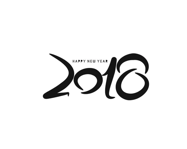 Feliz Ano Novo 2018 Texto Design Patter, ilustração vetorial . — Vetor de Stock