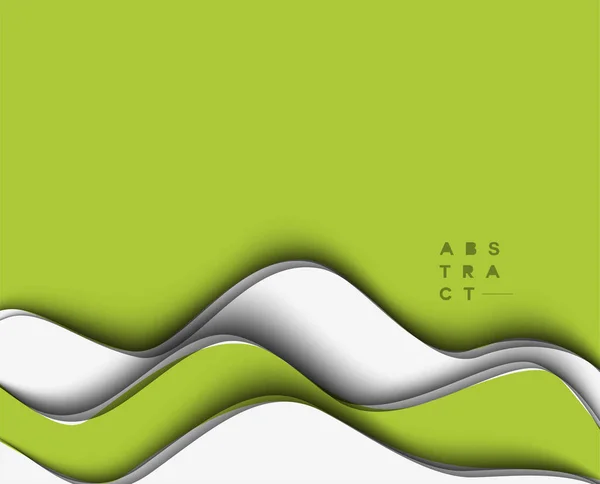 Technický futuristický Abstrakt 3D papírové grafiky design a pozadí — Stockový vektor