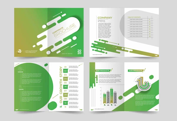 Tríptico diseño del folleto elemenr, ilustración vectorial - Uso para — Archivo Imágenes Vectoriales