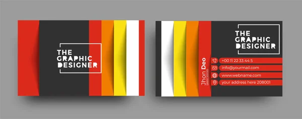 Visitenkarte - kreative und saubere moderne Visitenkartenvorlage — Stockvektor