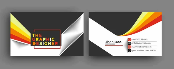 Business Card - Creative and Clean Modern Business Card Template — 스톡 벡터