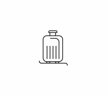 Travel Bag Icon Symbol, Vector design.