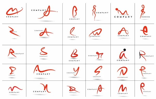 Merk Identiteit Corporate vector logo alfabet ontwerp. — Stockvector