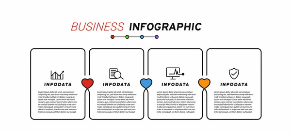 Design Elements Business Infographics Set Infographics — Stock Vector