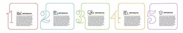 Designelement För Affärsinfografik Uppsättning Infografik — Stock vektor