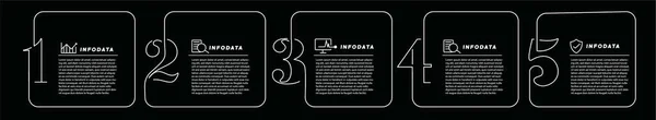 Éléments Conception Infographie Entreprise Ensemble Infographies — Image vectorielle