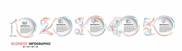 Gestaltungselemente Von Business Infografiken Set Von Infografiken — Stockvektor