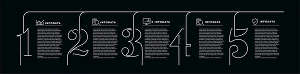 Projektowanie Elementów Infografiki Biznesowej Zestaw Infografik — Wektor stockowy