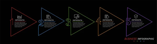 Designelement För Affärsinfografik Uppsättning Infografik — Stock vektor