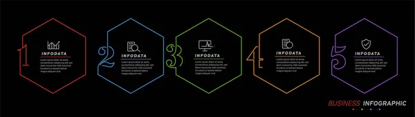 Designelement För Affärsinfografik Uppsättning Infografik — Stock vektor