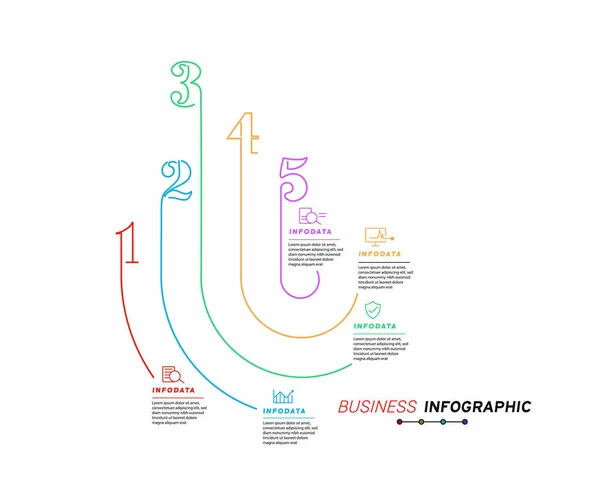 Elementos Diseño Infografías Empresariales Conjunto Infografías — Vector de stock