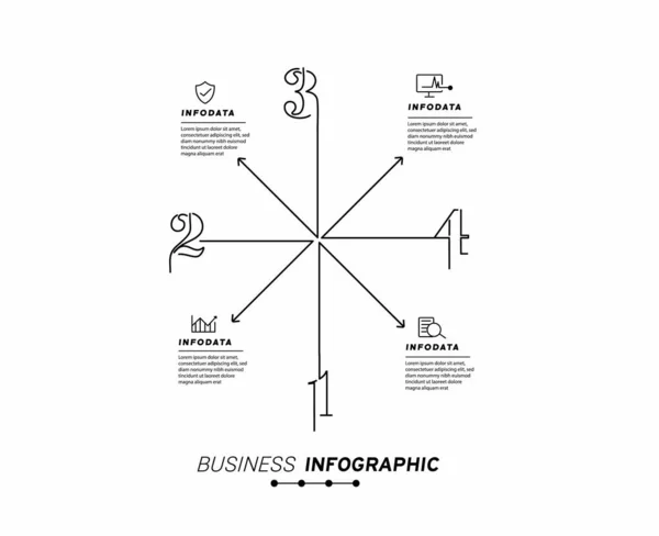 Elementos Design Infográficos Negócios Conjunto Infográficos — Vetor de Stock