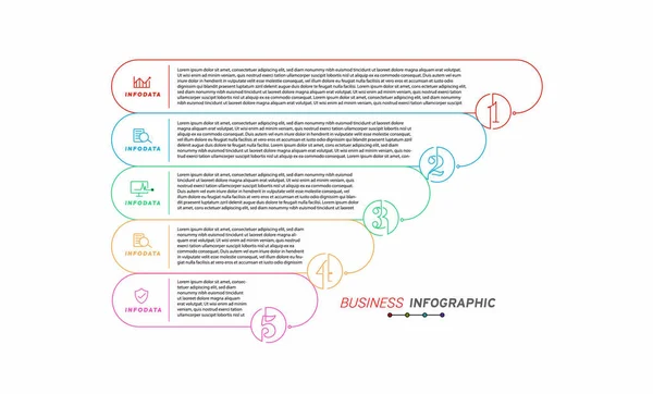 Designelement För Affärsinfografik Uppsättning Infografik — Stock vektor