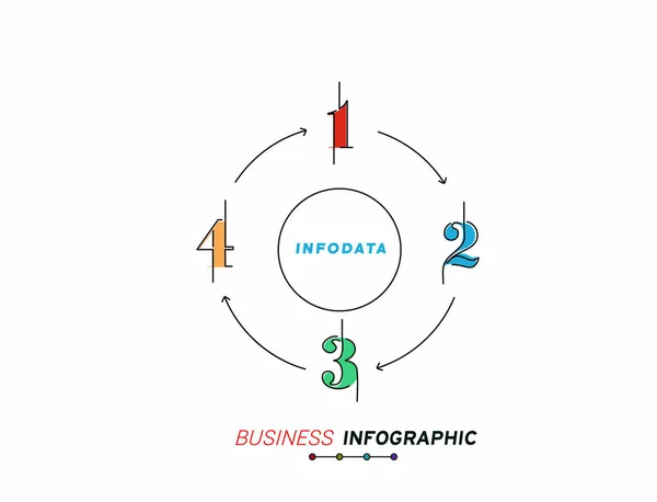 Éléments Conception Infographie Entreprise Ensemble Infographies — Image vectorielle