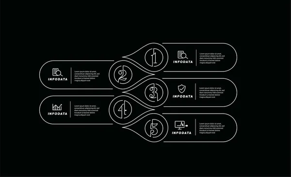 Designelement För Affärsinfografik Uppsättning Infografik — Stock vektor