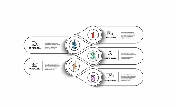 Designelement För Affärsinfografik Uppsättning Infografik — Stock vektor